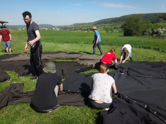 18 Jurtenkonstruktionaufstellen