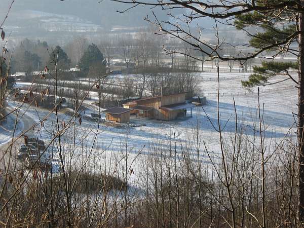 Pfadihaus im Winter